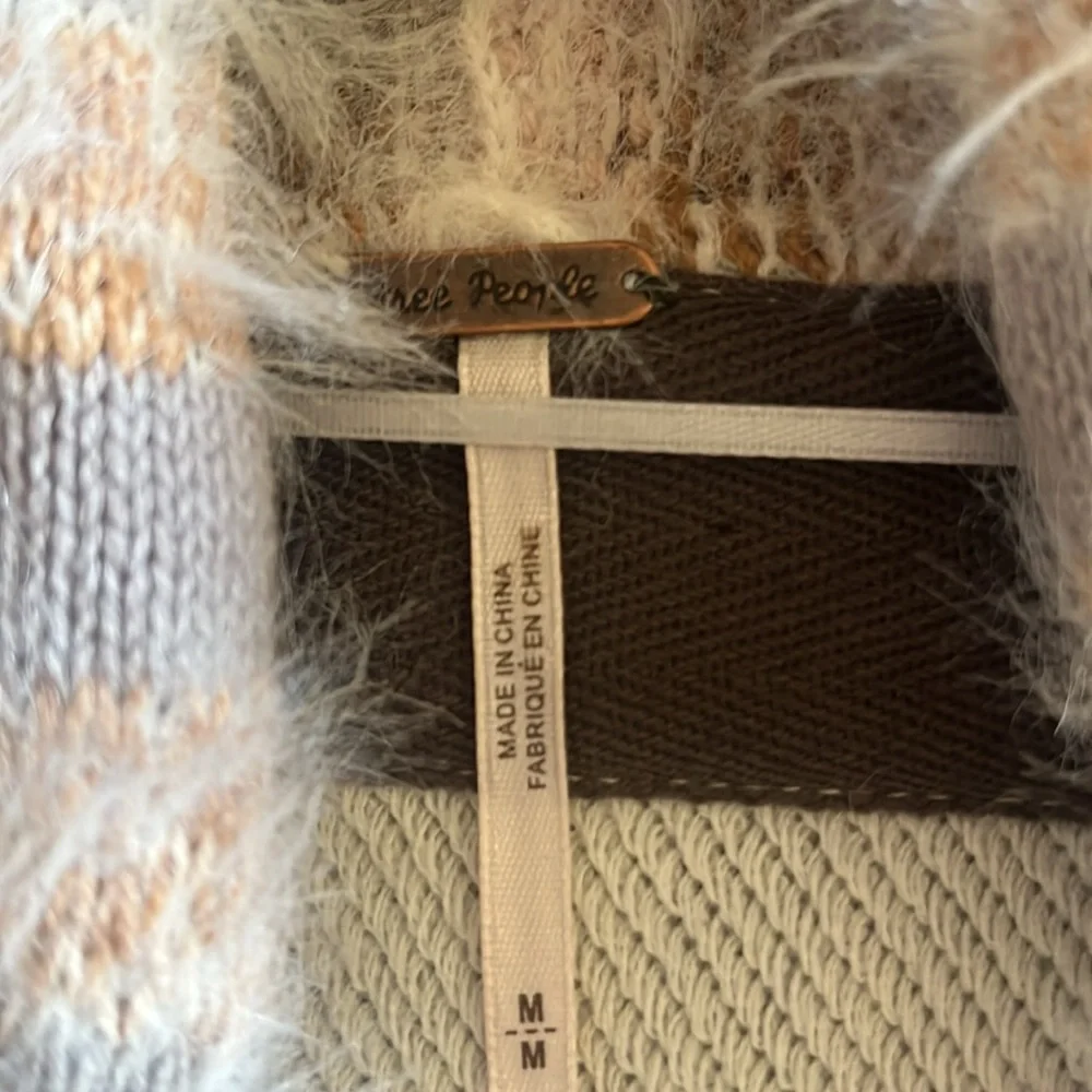 FREE PEOPLE fair weather fuzzy oversized cardigan - Picture 6 of 7